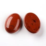 Bague couleur bronze ovale 25 x 18 mm jaspe rouge