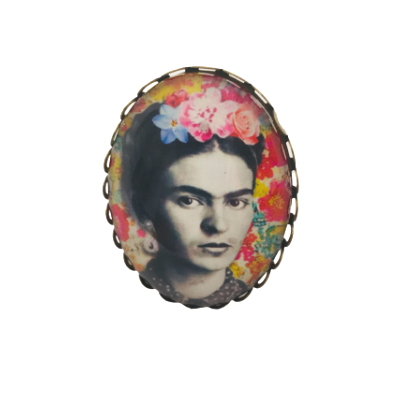 Bague ovale  30 X 40 mm  Frida Khalo