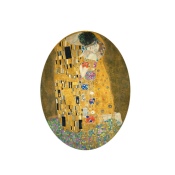 Bague ovale  30 X 40 mm  Klimt "Le Baiser"