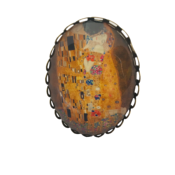 Bague ovale  30 X 40 mm  Klimt "Le Baiser"