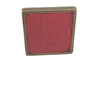 Bague carrée 25mm cuir rouge