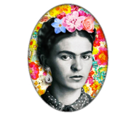 Collier pendentif 30x40 mm  Frida Khalo